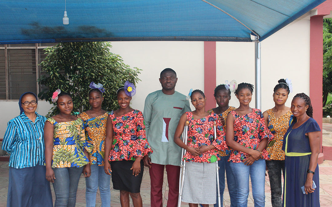 Final year students in the dressmaking and hairdressing department had their final exams with the National Vocational Training Institute