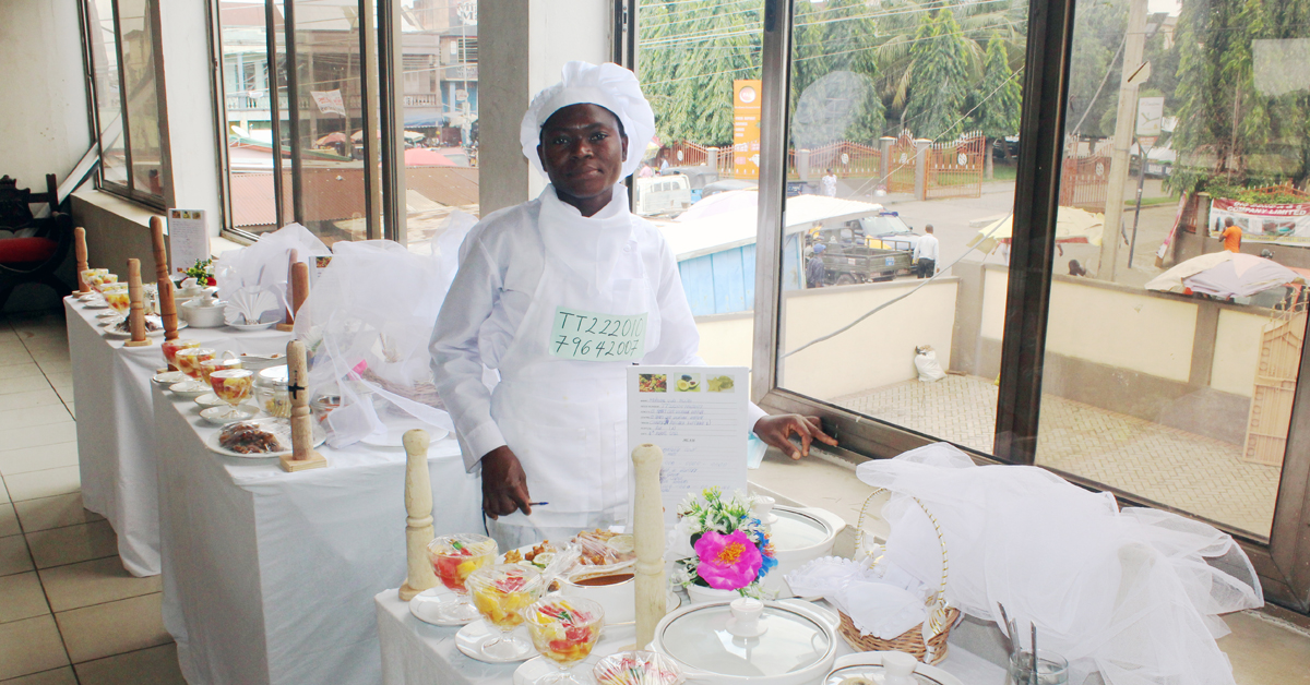 Our girl wrote her final National Vocational Training Institute (NVTI) Profeciency 1